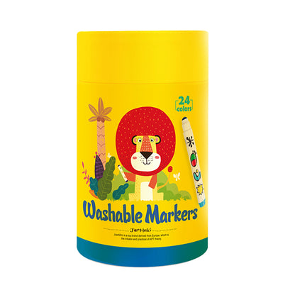 SPECIAL ROUND TIP WASHABLE MAKER -24 COLORS