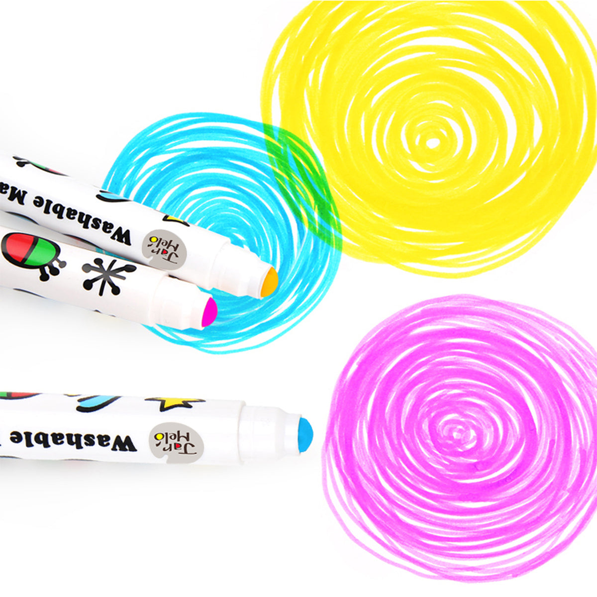 SPECIAL ROUND TIP WASHABLE MAKER -24 COLORS