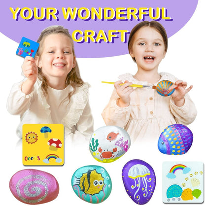 Rock Painting With Metallic Paints & Glitter Glues