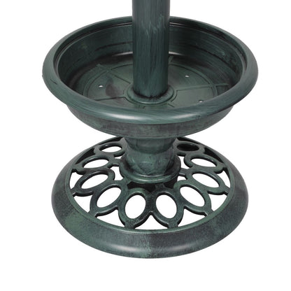 Bird Bath and Feeder Solar Light Food Station Outdoor Garden