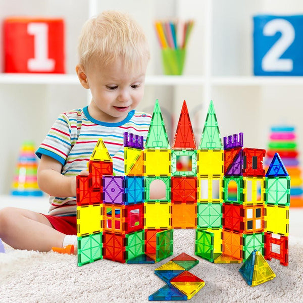  Kids Magnetic Building Blocks Tiles Educational Toys