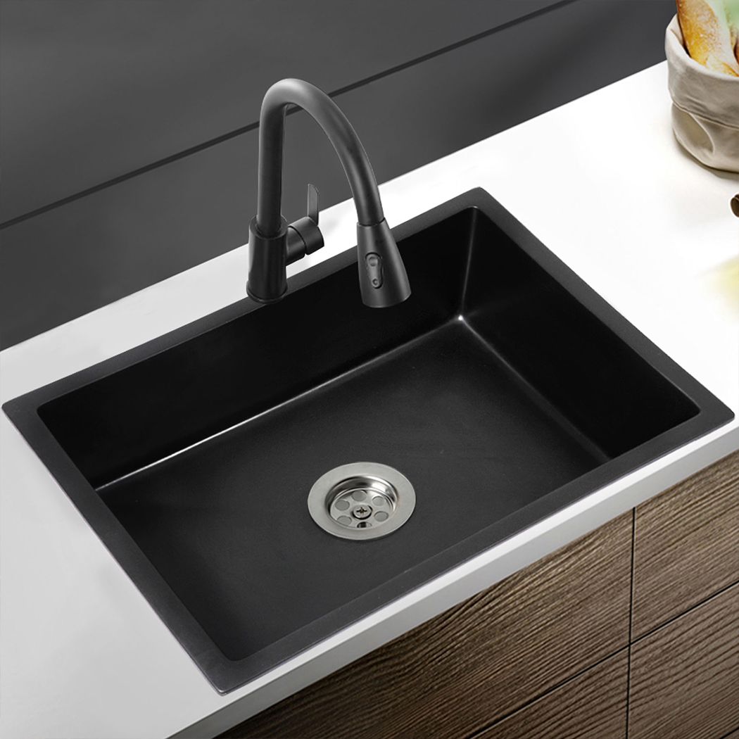 Stone Kitchen Sink Top Undermount Single Bowl