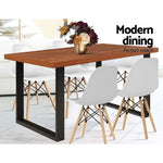 Dining Table 6 Seater Wooden Kitchen Tables Cafe Oak Black
