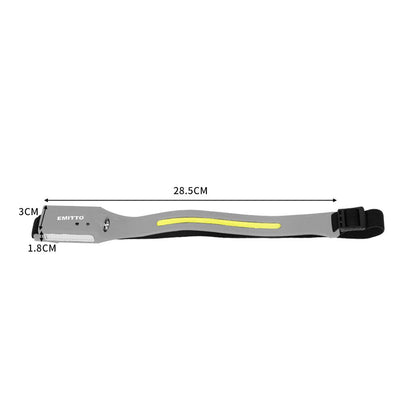2 Pack LED Headlamp Torch USB Rechargeable Light