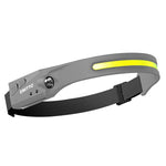 2 Pack LED Headlamp Torch USB Rechargeable Light