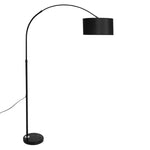 Modern LED Floor Lamp Adjustable Marble Base-Black
