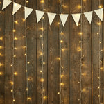 LED Warm white Curtain Fairy Lights Wedding Indoor Outdoor Xmas Garden Party Decor