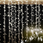 Cool white LED Curtain Fairy Lights Wedding Indoor Outdoor Xmas Garden Party Decor