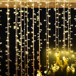 LED Curtain Fairy Lights Wedding Indoor Outdoor Xmas Garden Party Decor Warm white