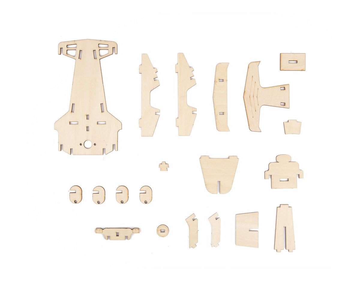 Diy 3D Wooden Solar Racing Car Science & Craft Kit