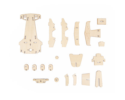 Diy 3D Wooden Solar Racing Car Science & Craft Kit