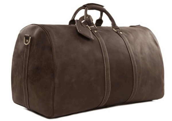  Leather Travel Bag - Dark Brown
