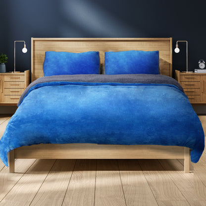 Quilt Cover with Pillowcase Queen Size Navy Blue