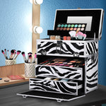 Portable Makeup Suitcase 5 in 1 Zebra