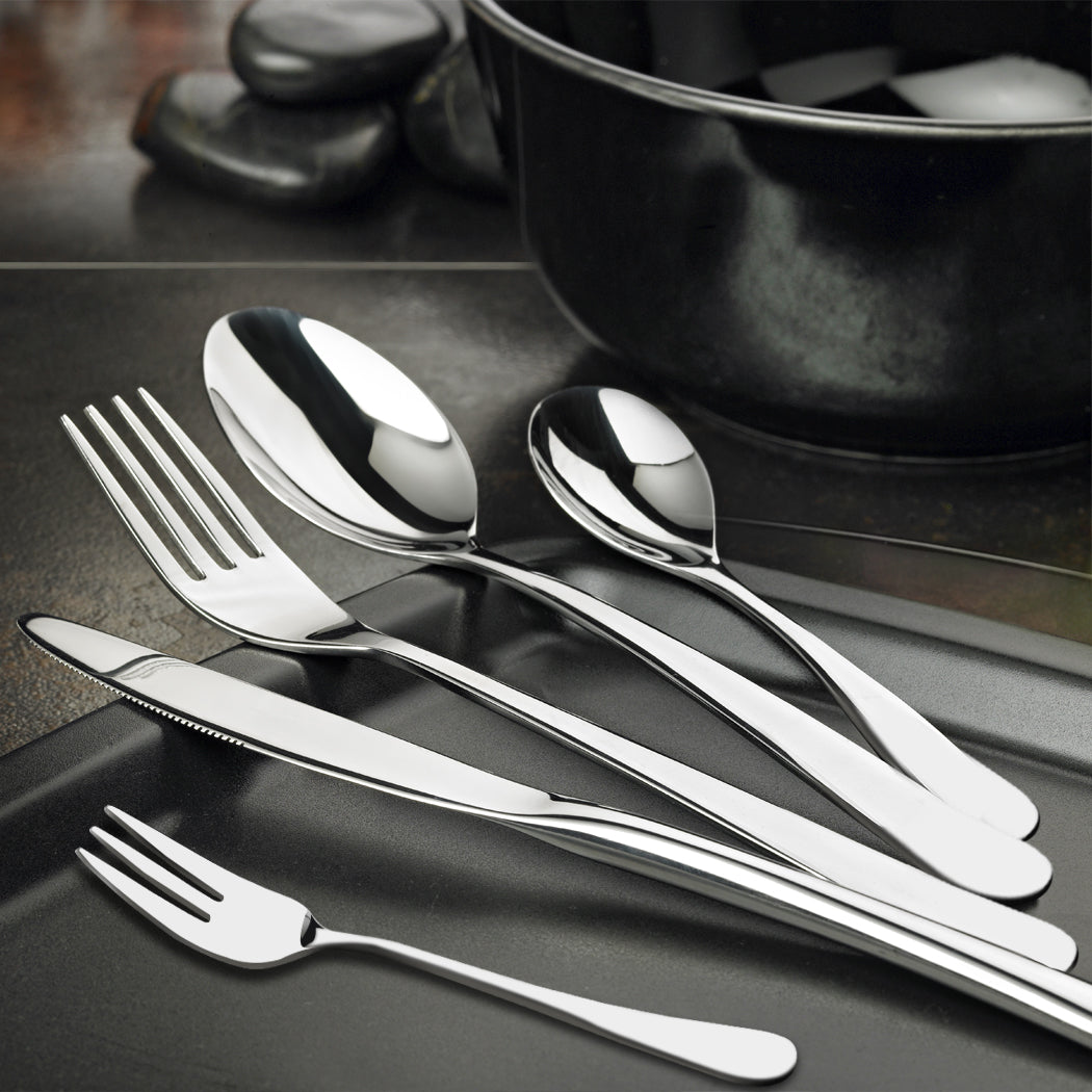 30pcs Stainless Steel Fork Knife Spoon Set