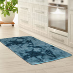 Floor Rug Shaggy Rugs Soft Large Carpet Area Tie-dyed 80x120cm Blue