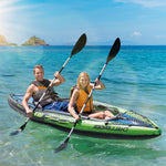 Kayak Boat Inflatable K2 Sports Challenger 2 Seat Floating Oars River Lake