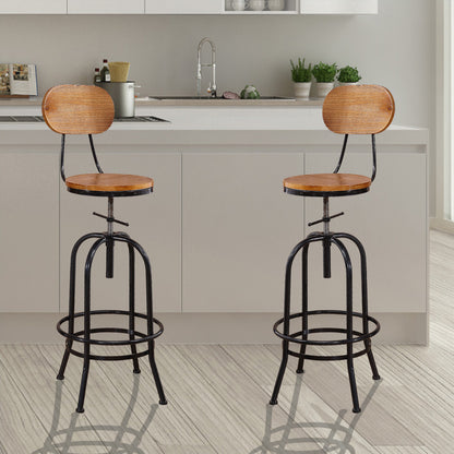 2x Industrial Bar Stools Kitchen Stool