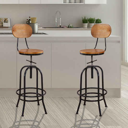 2x Industrial Bar Stools Kitchen Stool