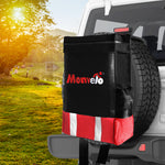 Monvelo Spare Wheel Bin Accessory Storage Bag 60L Recovery Tote Rear Snatch Red