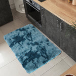 Floor Rug Shaggy Rugs Soft Large Carpet Area Tie-dyed 80x120cm Blue