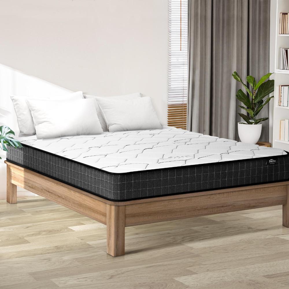 BEDDING 16cm Queen Mattress Bonnell Spring Medium Firm