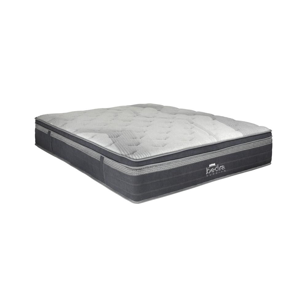 Simple Deals Double Mattress Breathable Spring Euro Top Natural Latex Foam 36cm 7 zone