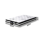 H&L 22cm King Single Mattress Breathable Luxury Bed Bonnell Spring Foam Medium