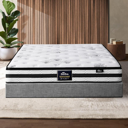 Simple Deals Queen Mattress Breathable Luxury Bed Bonnell Spring Foam Medium Firm 22cm