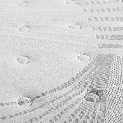 Simple Deals Single Mattress Bed Spring Mattress 4D Mesh Fabric Euro Top Medium 22cm