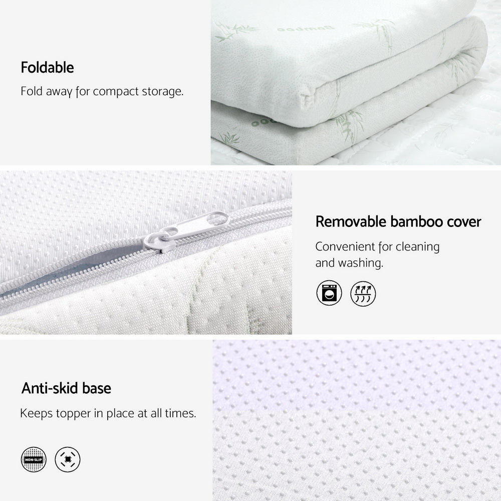 Memory Foam Mattress Topper Cool Gel Bamboo Double/King/Single