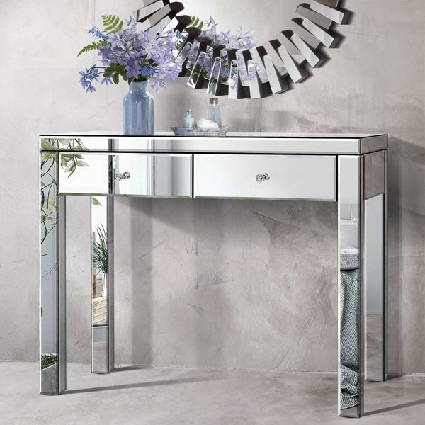  Mirrored Furniture Dressing Console Hallway Hall Table Sidebaord Drawers