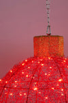 Christmas Display Bauble with Red/Gold Lights 50cm