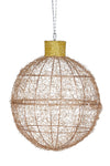 Christmas Display Bauble with Red/Gold Lights 50cm