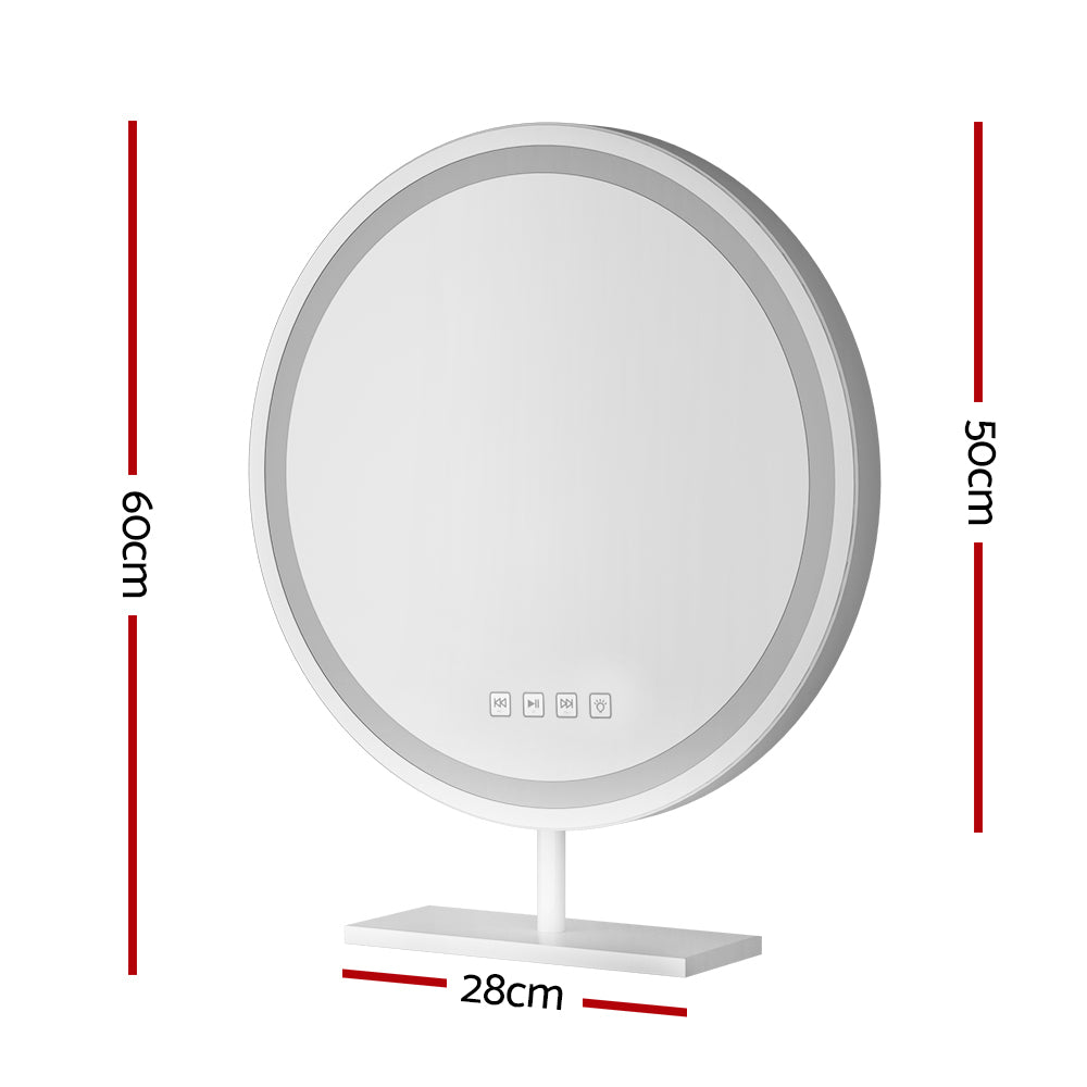 Makeup Mirror With Light Bluetooth Led Hollywood Vanity Mirrors 50Cm