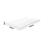 H&L Memory Foam Mattress Topper Queen Bed Cool Gel Bamboo Cover Underlay 5CM
