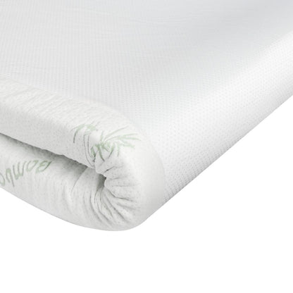 Simple Deals Memory Foam Mattress Topper Bed Cool Gel Bamboo Cover Underlay Double 8CM