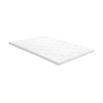 Simple Deals Memory Foam Mattress Topper Bed Cool Gel Bamboo Cover Underlay King 8CM