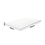 H&L Memory Foam Mattress Topper Bed Cool Gel Bamboo Cover Underlay Queen 8CM