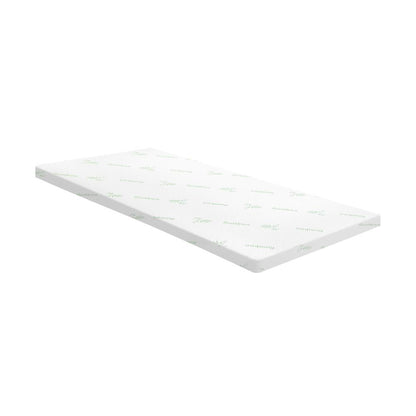 Simple Deals Memory Foam Mattress Topper Bed Cool Gel Bamboo Cover Underlay Single 8CM