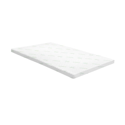 Simple Deals Memory Foam Mattress Topper Cool Gel Bed Bamboo Cover 7-Zone 8CM Double