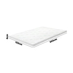 H&L Memory Foam Mattress Topper Cool Gel Bed Bamboo Cover 7-Zone 8CM Queen