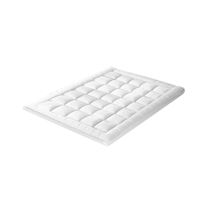 Simple Deals Pillowtop Mattress Topper Bamboo Fibre Protector Mat Cover 1000GSM King