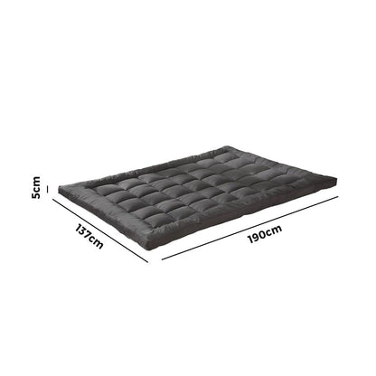 Simple Deals Mattress Protector Bamboo Charcoal Pillowtop Topper Underlay Cover Double