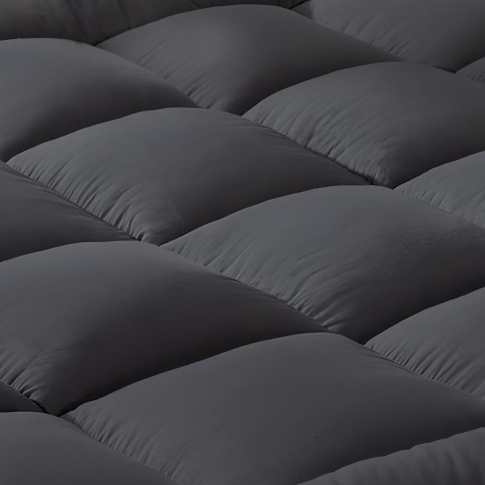 Simple Deals Mattress Protector Bamboo Charcoal Pillowtop Topper Underlay Cover Double