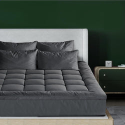Simple Deals Mattress Protector Bamboo Charcoal Pillowtop Topper Underlay Cover Single
