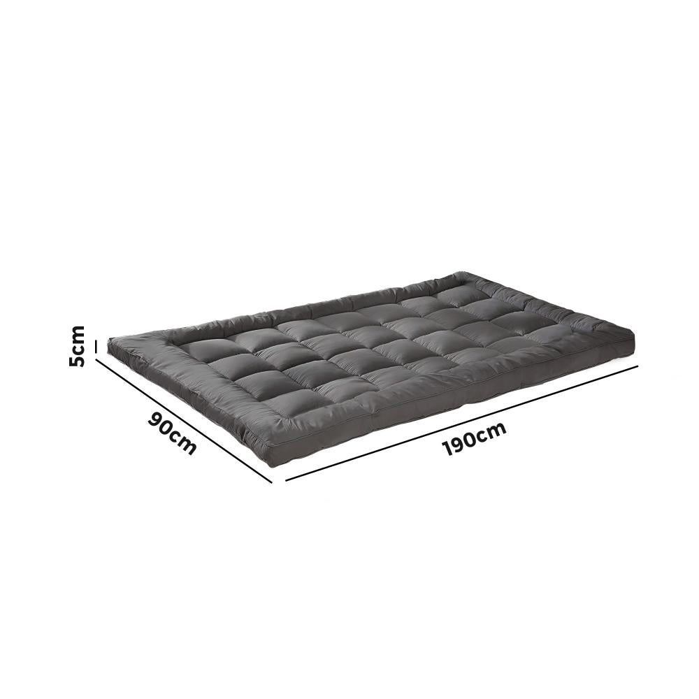 Simple Deals Mattress Protector Bamboo Charcoal Pillowtop Topper Underlay Cover Single