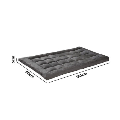 Simple Deals Mattress Protector Bamboo Charcoal Pillowtop Topper Underlay Cover Single