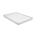 H&L Mattress Topper Microfibre Luxury Pillowtop Protector Pad Cover Double