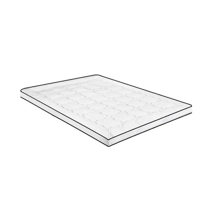 Simple Deals Mattress Topper Microfibre Luxury Pillowtop Protector Pad Cover King